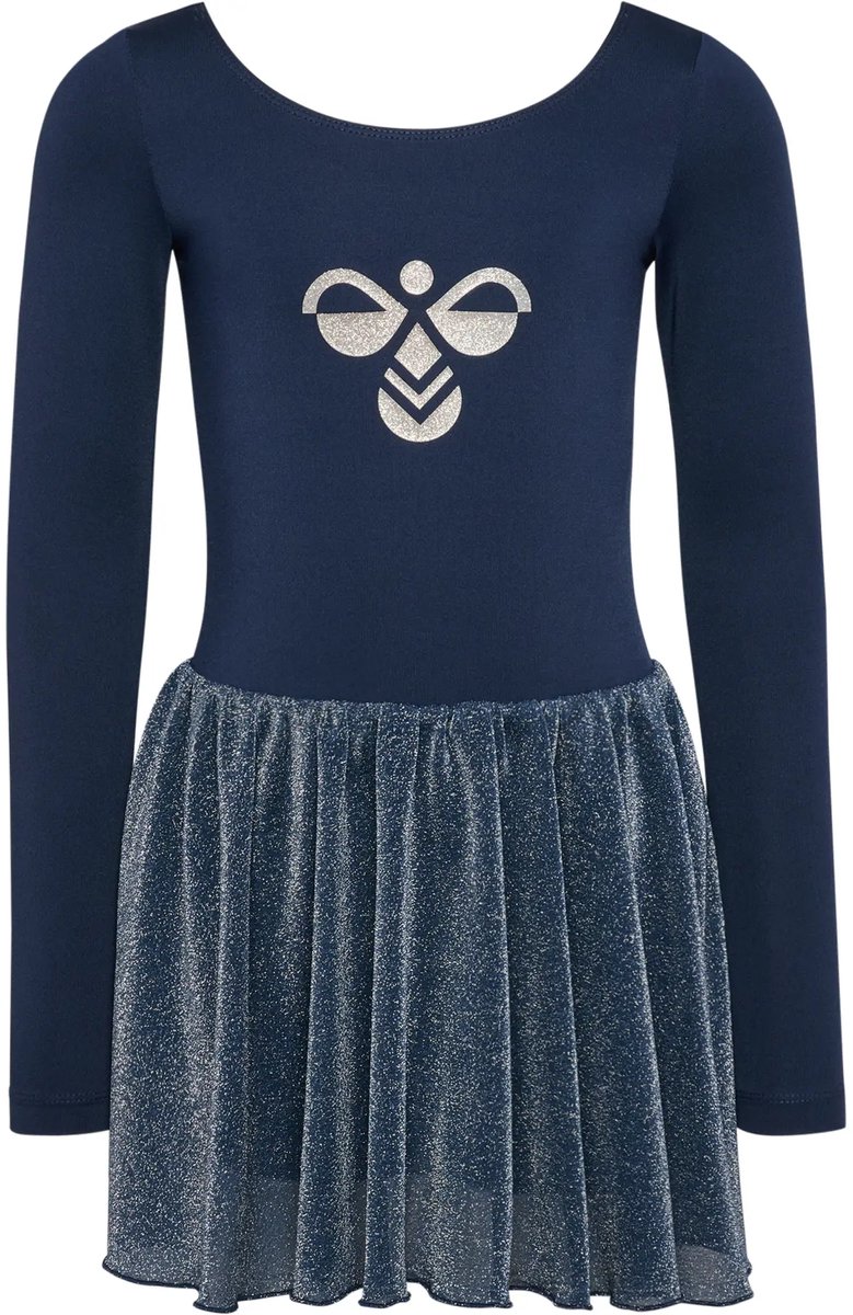 Kleid mit langen Ärmeln, Mädchen Hummel Glitter