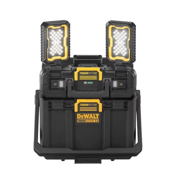 DeWalt - ToughSystem 2.0 Toolbox with Integrated LED Work Light, 18V Compatible, Durable Storage Solution