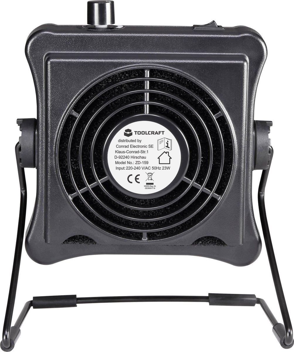 TOOLCRAFT ZD-159 Aspiratore fumi di saldatura 220 V/AC, 240 V/AC 23 W 10 m³/h, 72 m³/h