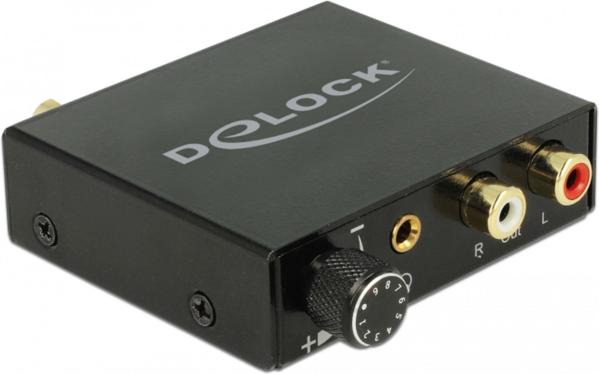 DeLOCK 63972 convertidor de audio Negro - Conversor de audio (Micro-USB B, 32 / 44.1 / 48 / 96 / 192 kHz, 70 mm, 60 mm, 20 mm)