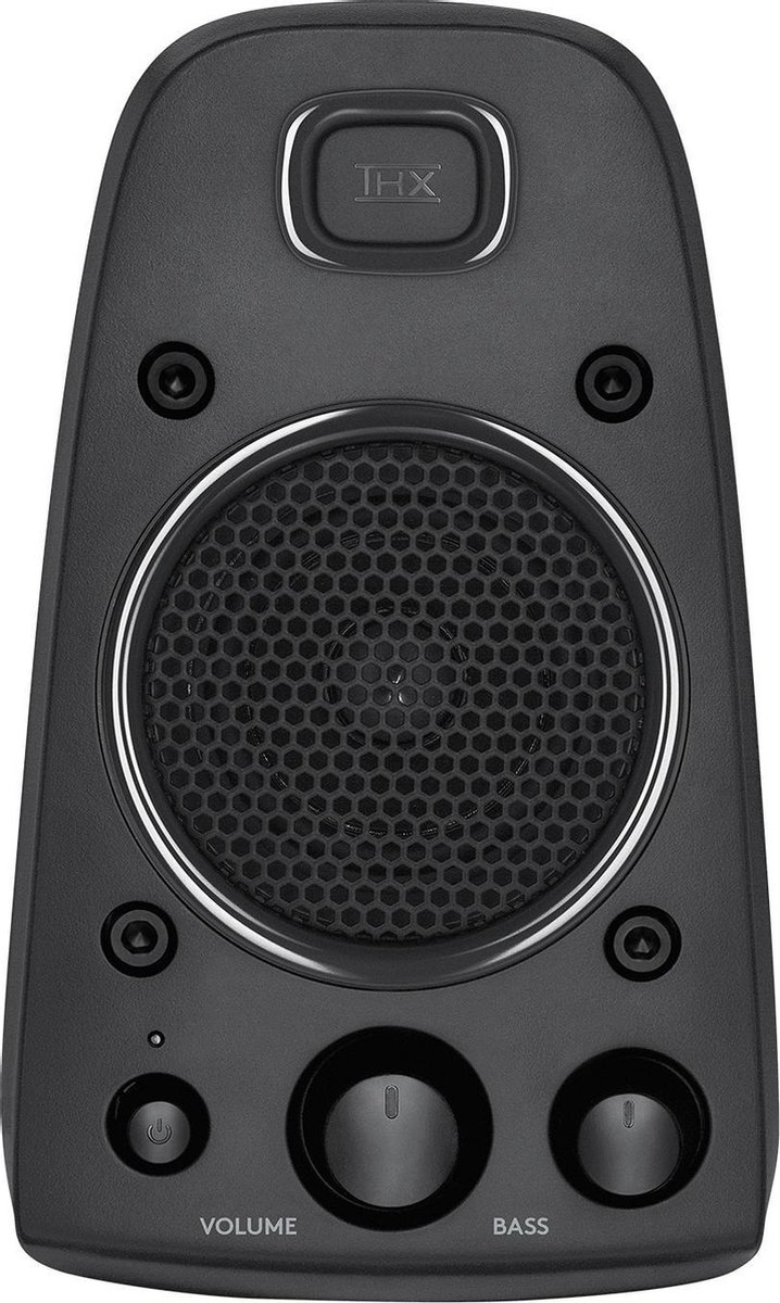 Logitech Z625 Sistema de Altavoces 2.1 Subwoofer, THX, 400W de Pico, Graves Profundos, Entrada Óptica 3.5 mm/RCA, Enchufe EU, PC/PS4/Xbox/Reproductor/DVD Player/TV/Smartphone/Tablet, Negro