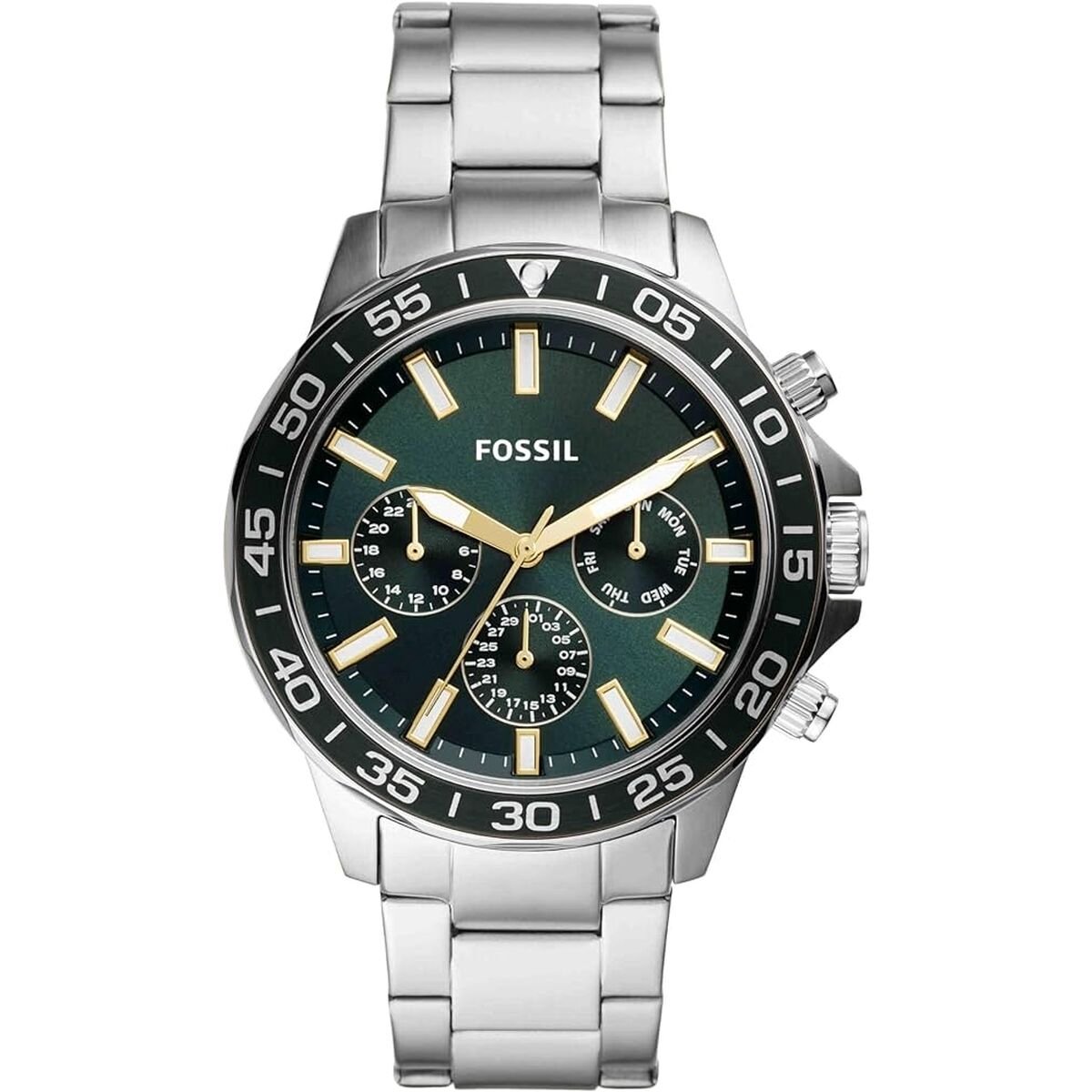 Fossil Bannon Multifunktions-Edelstahl-Herrenuhr BQ2492 silber