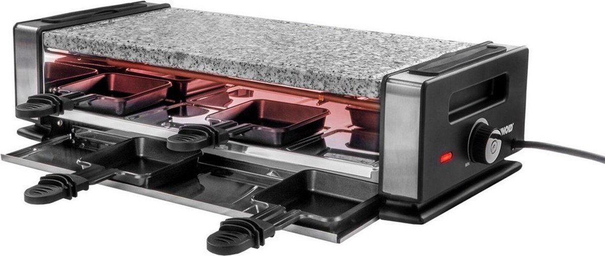 Unold Delice Basic parrilla de interior 8 personas(s) 1200 W Negro, Acero inoxidable