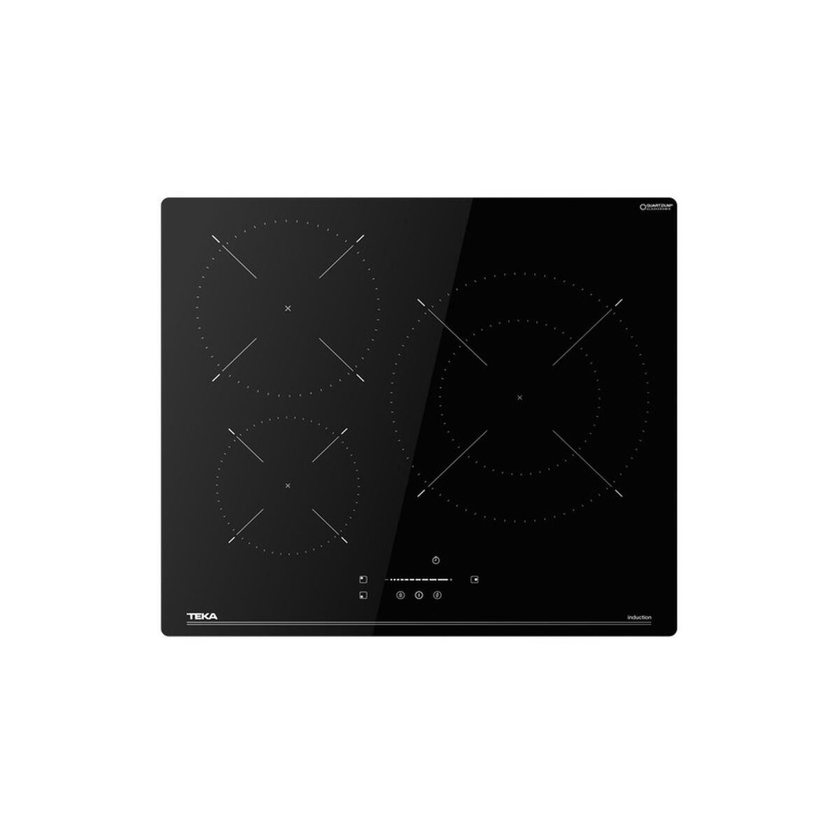 Placa de inducción Teka IBC 63110 SSM BK, 3 zonas, ref. 112520049, cristal negro