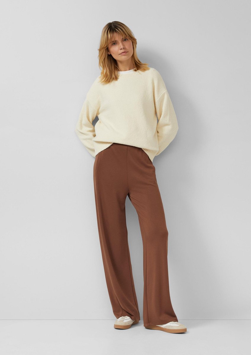 Joggerhose im Wide-Leg-Design für Damen aus Scuba s.Oliver
