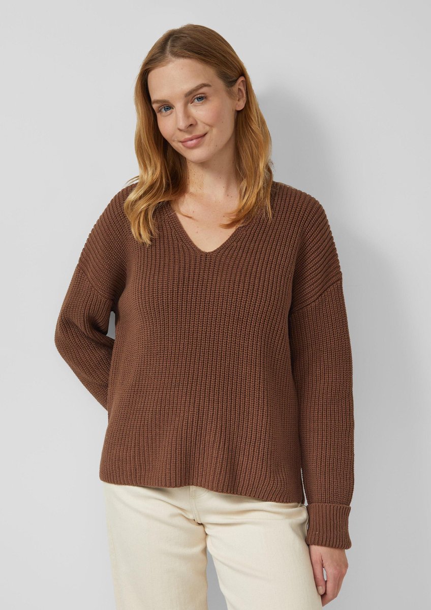 Pull doux avec col V Relaxed Fit Damen s.Oliver