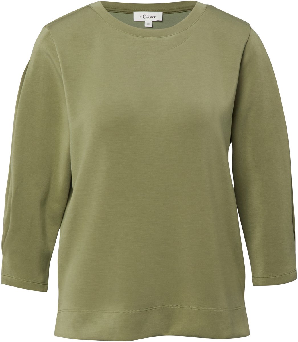 Damen Sweatshirt aus weichem Modal-Mix mit 3/4-Ärmeln s.Oliver