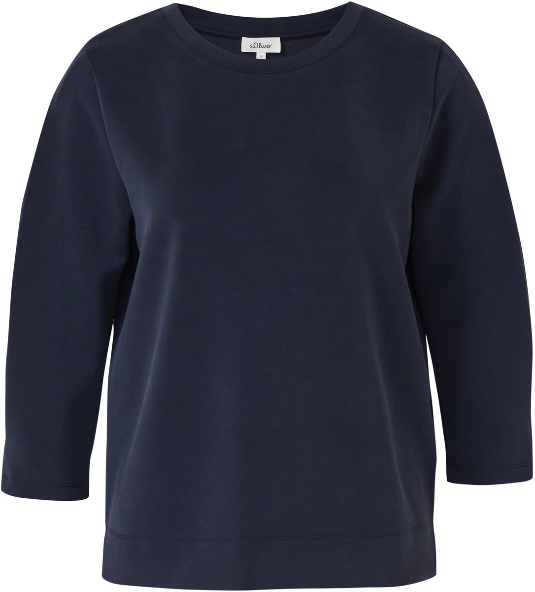 Damen Sweatshirt aus weichem Modal-Mix mit 3/4-Ärmeln s.Oliver