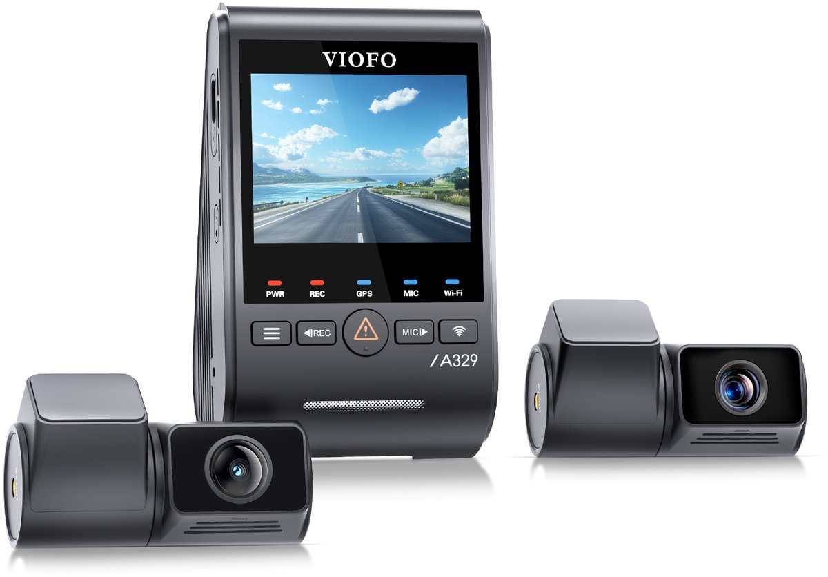 Grabadora de vídeo viofo a329t 3ch gps