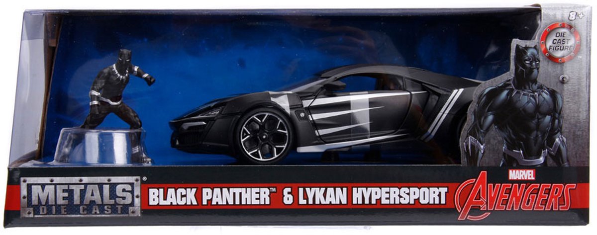 Auto Spiele Jada Toys Avengers Lykan Hypersport Black Panther 1/24