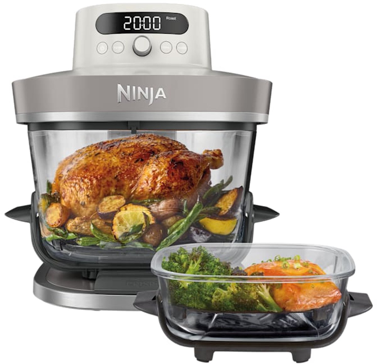 Ninja Crispi Pro 7-in-1 Sencillo Independiente 2050 W Freidora de aire caliente Gris Oscuro
