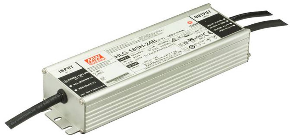 MEAN WELL HLG-185H-24B controlador LED