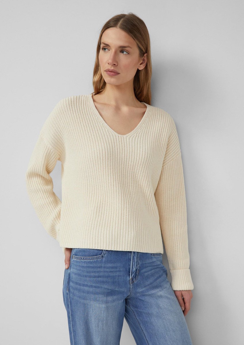 Pull doux avec col V Relaxed Fit Damen s.Oliver