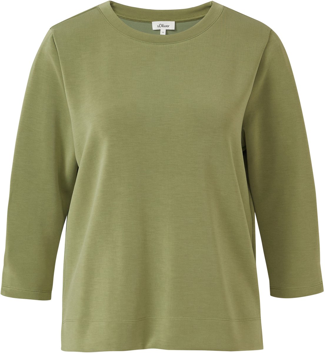 Damen Sweatshirt aus weichem Modal-Mix mit 3/4-Ärmeln s.Oliver