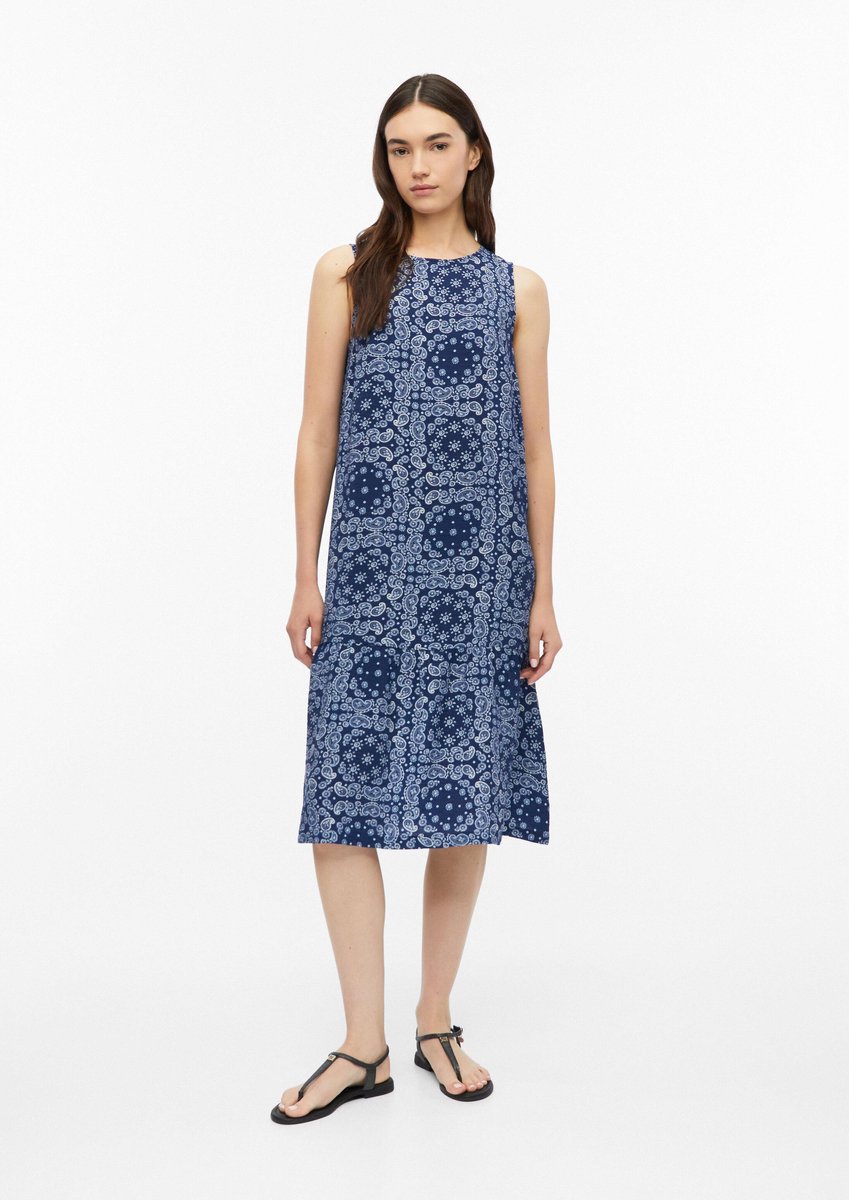 Allover-Print Kleid mit Rüschendetails für Damen s.Oliver