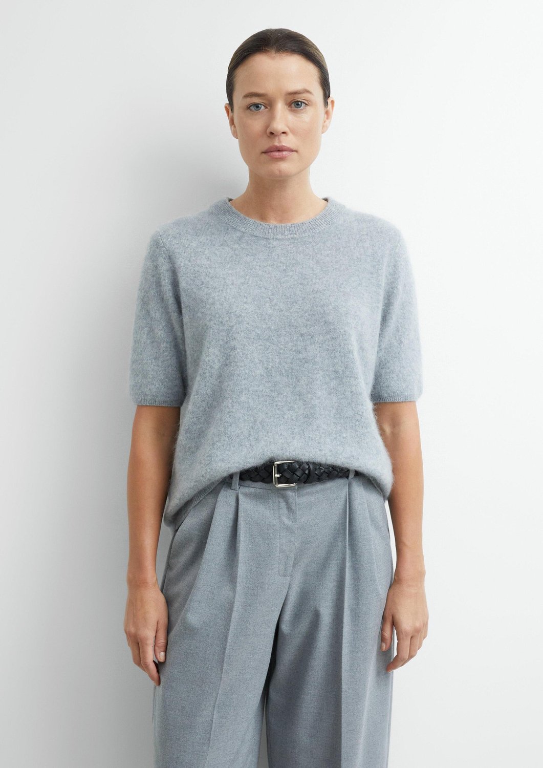 T-Shirt aus 100 % gebürsteter Wolle Damen COMMA
