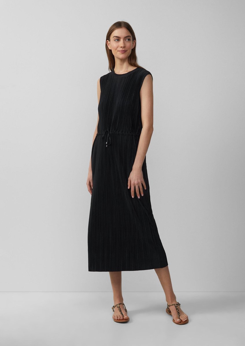 Ärmelloses Midikleid mit Falten und Zugband für Damen s.Oliver