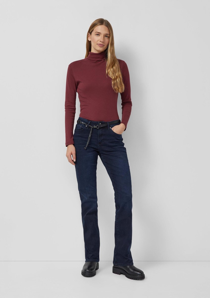 Slim Jeans mit ausgestelltem Bein und inklusive Gürtel für Damen s.Oliver Beverly