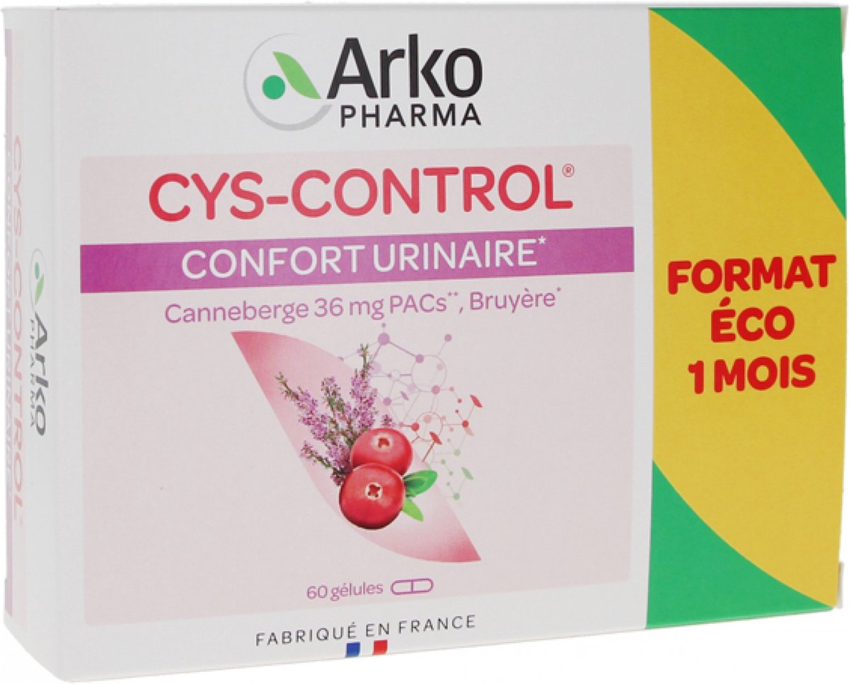 Arkopharma Cys-Control Urin-Wohlbefinden 60 Kapseln