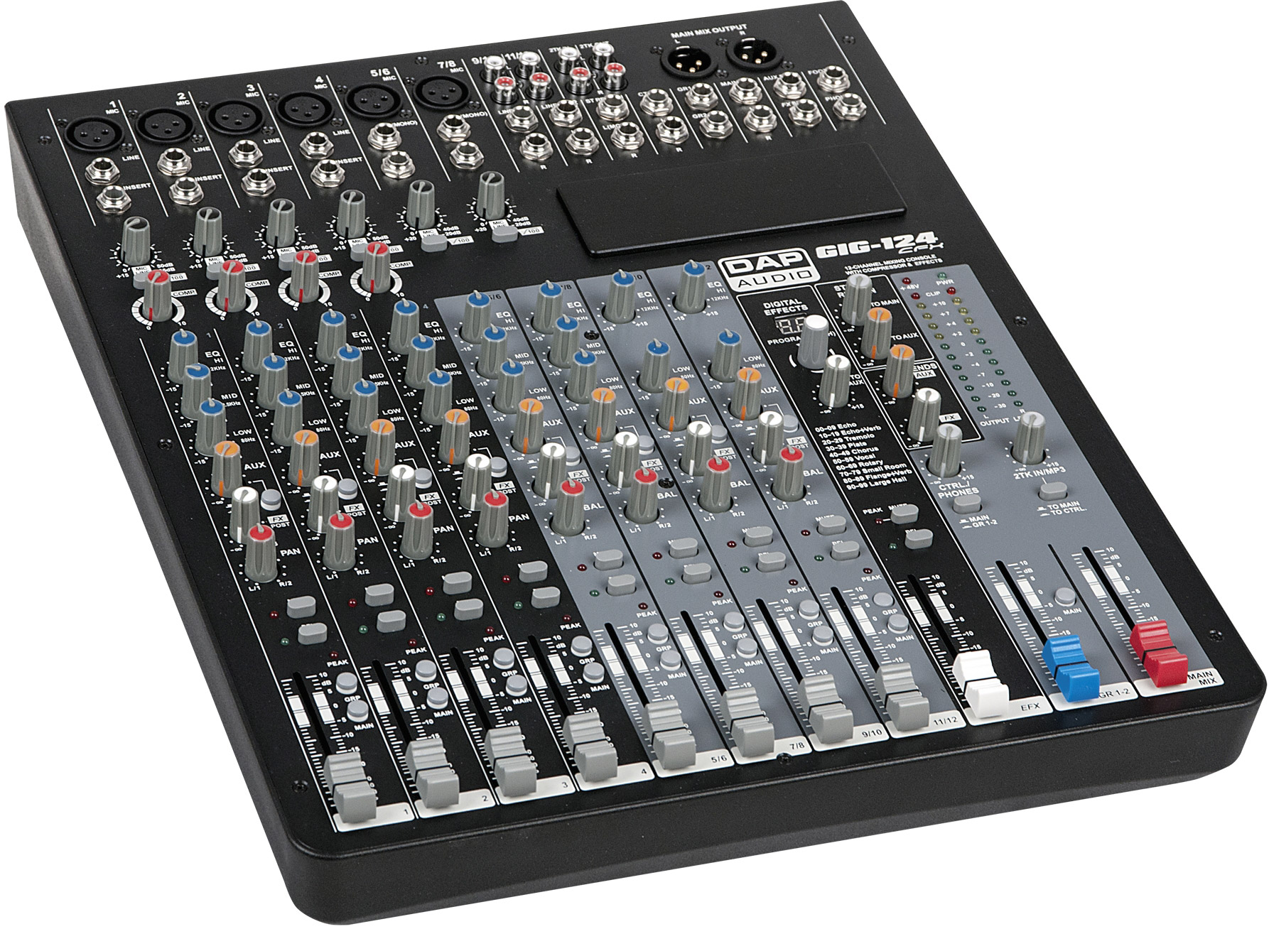 DAP-Audio GIG-124CFX 12-Kanal-Analogmischpult