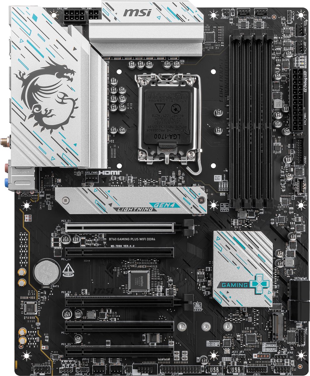 Placa base Msi B760 GAMING Plus WiFi DDR4 1700