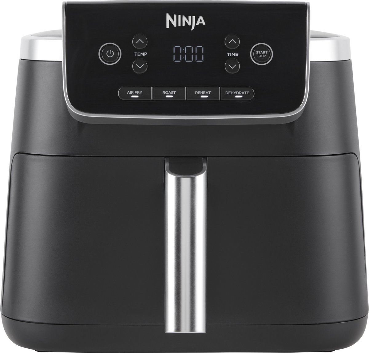 Freidora de aire Ninja AF140, 4 en 1, 7 litros, 2000W, negro e inox