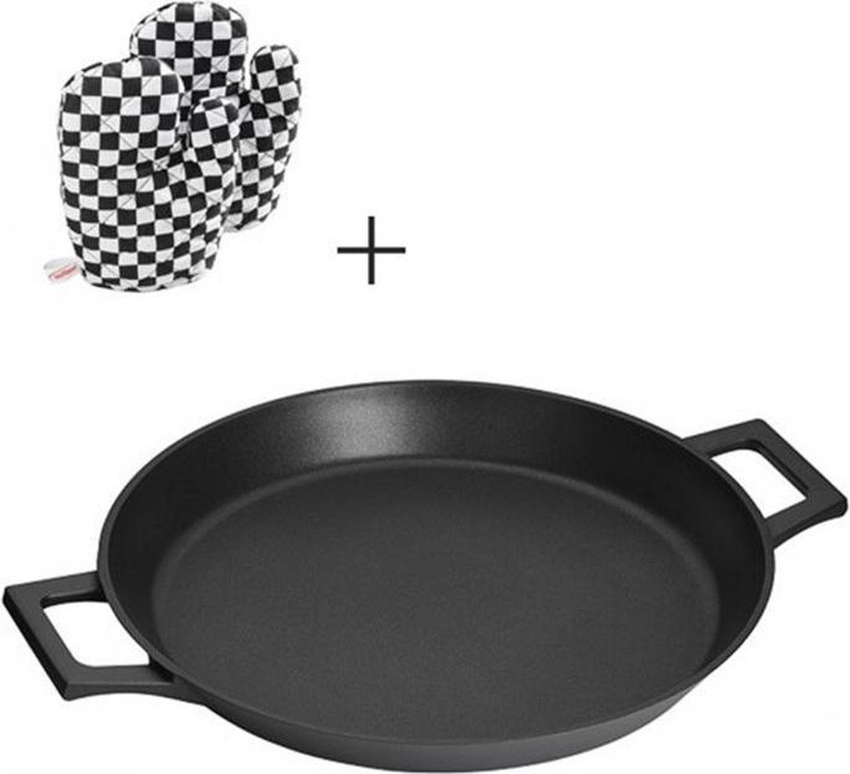 Paellera Inoxibar ABSOLUT BLACK, 32 cm, ref: 18132