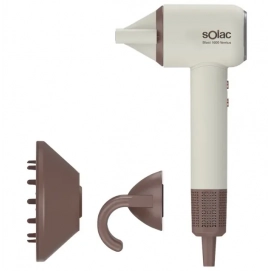 Secador de pelo Solac Blast 1600 Ventus SB7952, 1600W, accesorios, beige