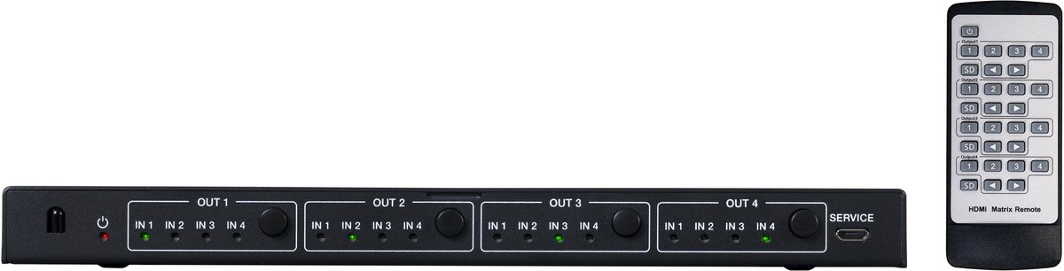 Matriz HDMI 4 x 4 Fonestar FO-22M44C