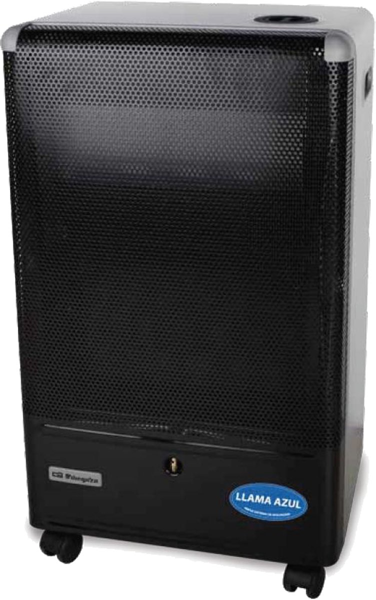 Estufa gas Orbegozo HBF90 4200W, llama azul, propano / butano, negro