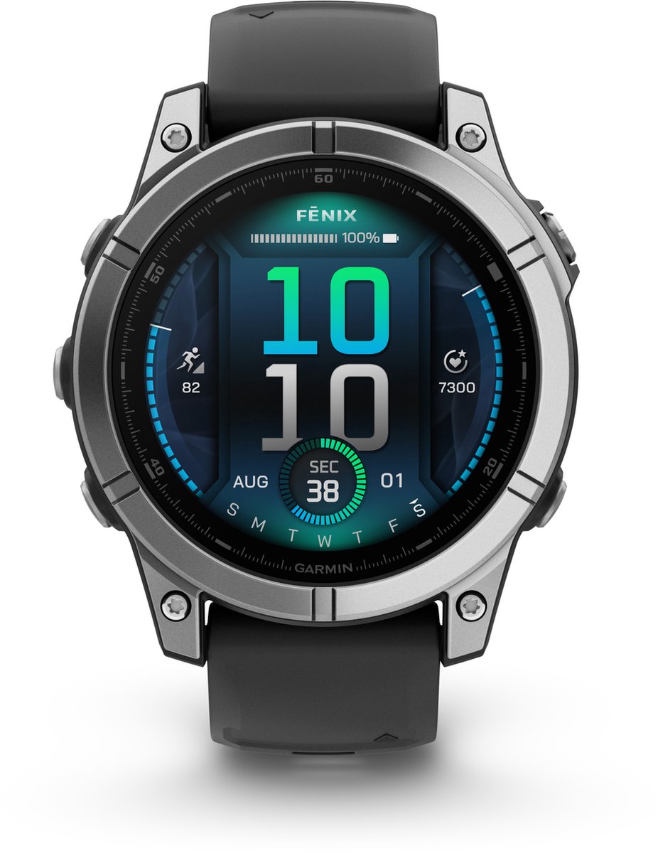 Reloj Smartwatch Garmin FENIX E 010-03025-00, acero negro
