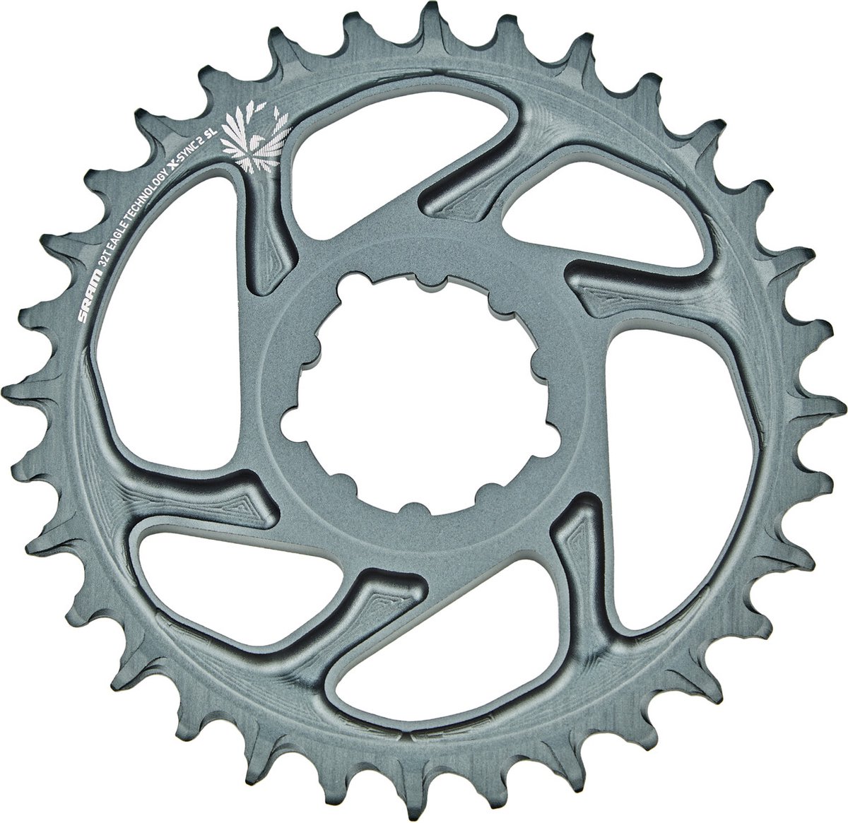 Plato SRAM X-Sync 2 Eagle SL DM Boost 12v 32D 3mm Offset Lunar Grey