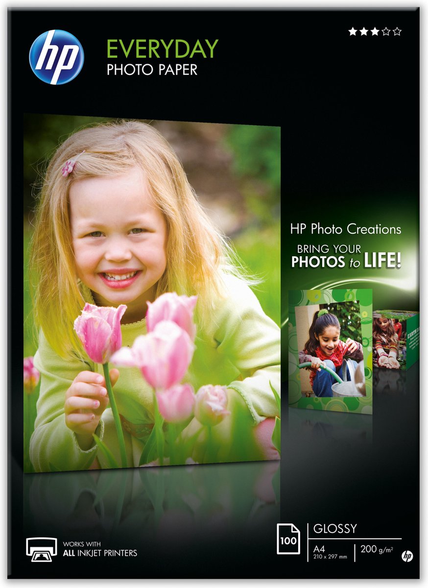 HP Everyday Photo Paper Glossy 200 g/m2 A4 (210 x 297 mm) 100 sheets