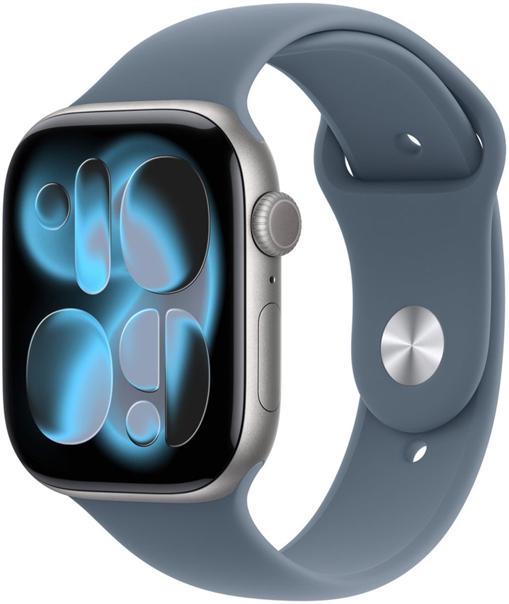 Apple MFGE4ZM/A smart wearable accessory Band Blue Fluoroelastomer
