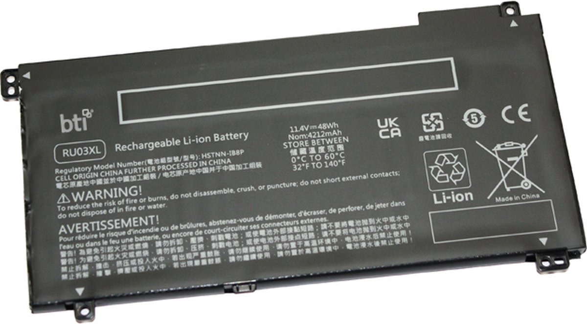 BTI 48Wh 3 cell L12791-855 compatible battery for HP PROBOOK X360 11 G