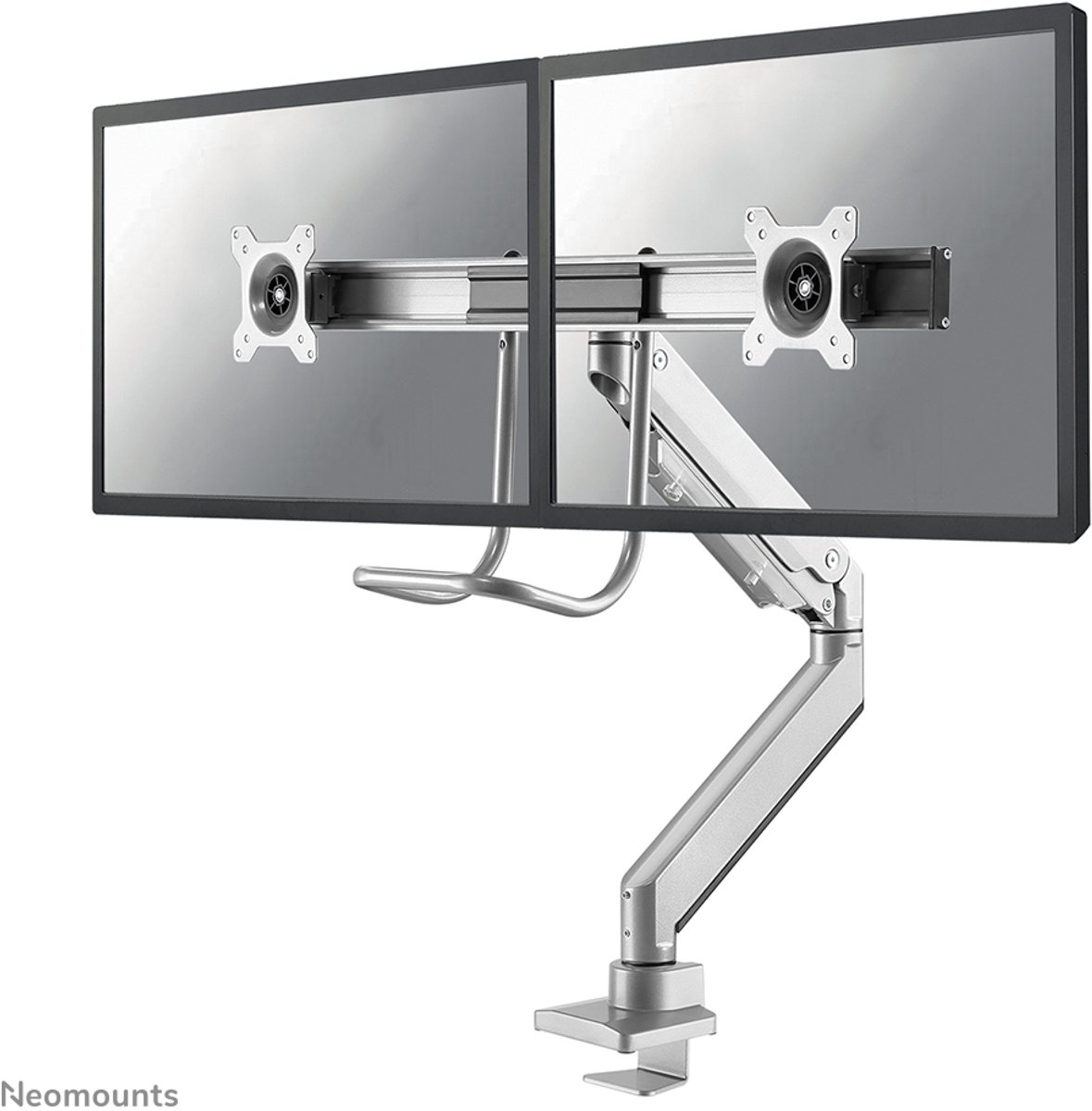 Neomounts NM-D775DXSILVER Monitor arm 10-32" - gas spring - Topfi