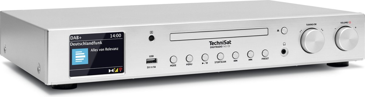 TechniSat DigitRadio 143 CD (V3) Home audio mini system Silver