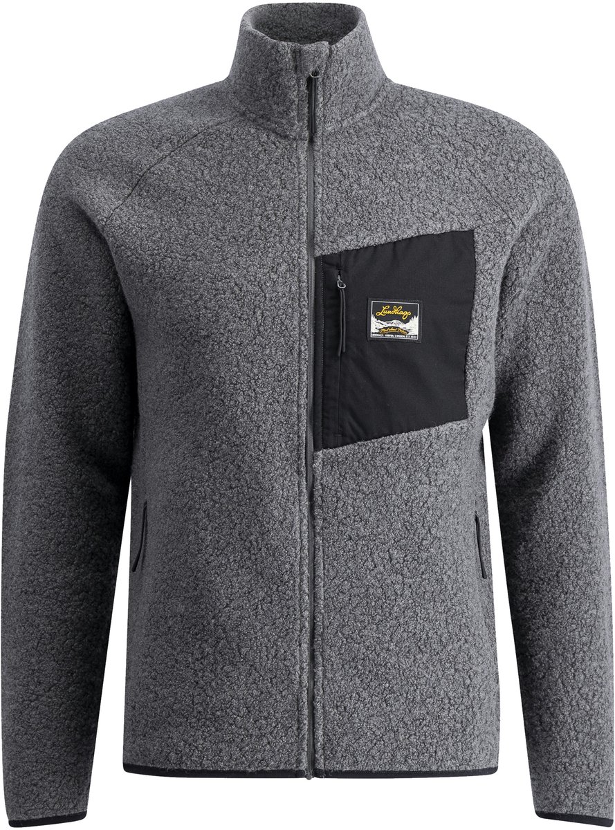 Lundhags Flok Wool Pile, couche intermédiaire, homme, gris