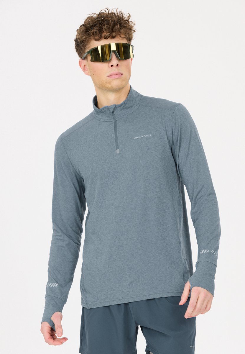 Endurance Tune V2 Melange Midlayer T. XL Bleu Homme