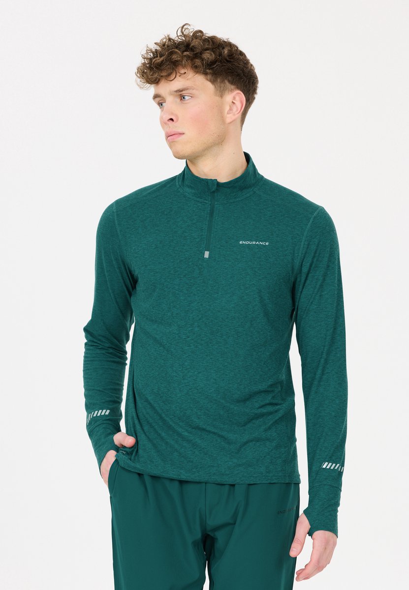 Endurance Tune V2 Melange Midlayer T. M Vert Homme