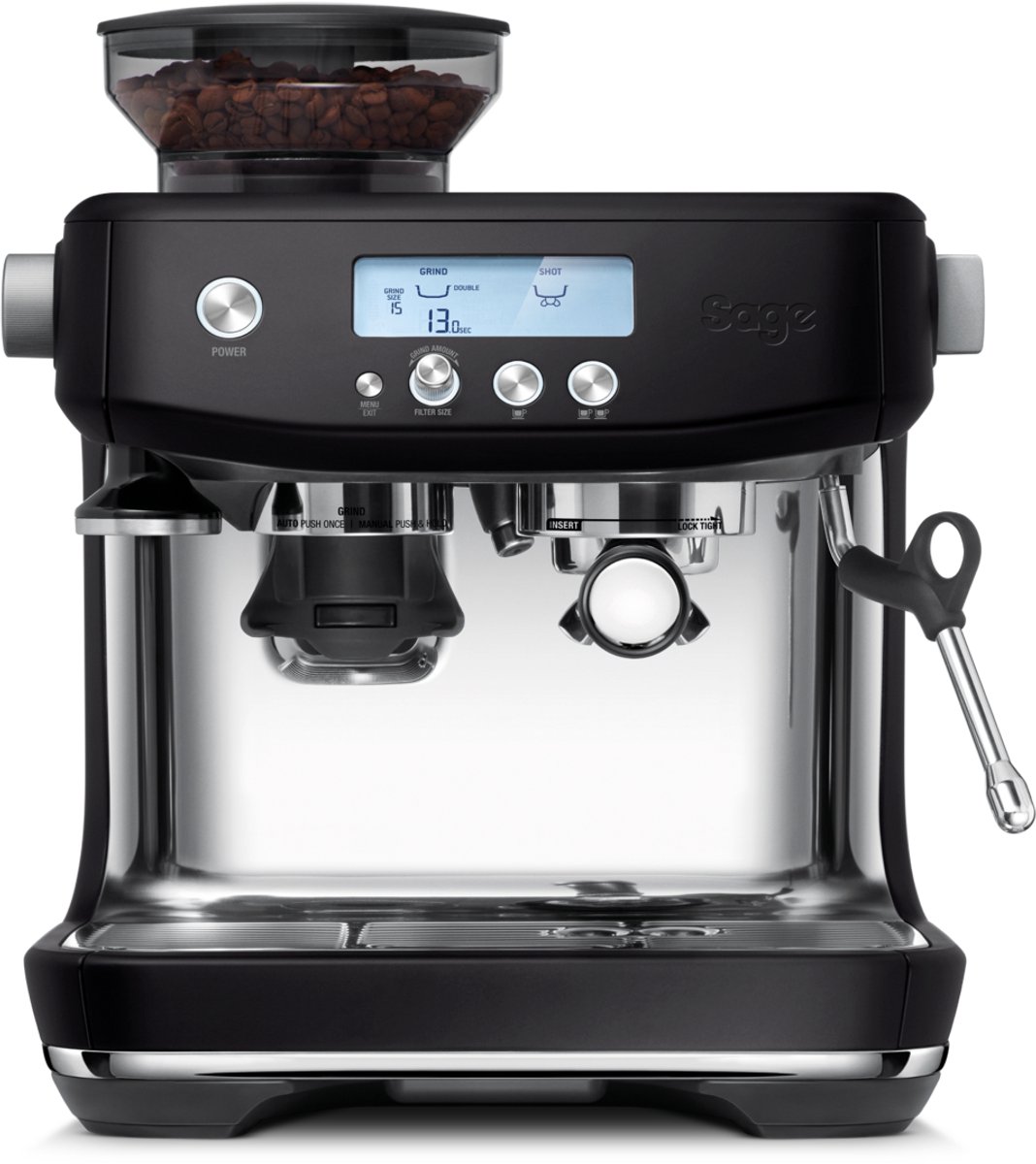 Sage the Baristra Pro™ SES878BTR Espressomaskin med kvarn - Svart