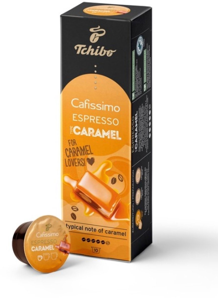 Kaffekapslar för Tchibo Cafissimo / Caffitaly system Tchibo Cafissimo Espresso Caramel, 10 st.