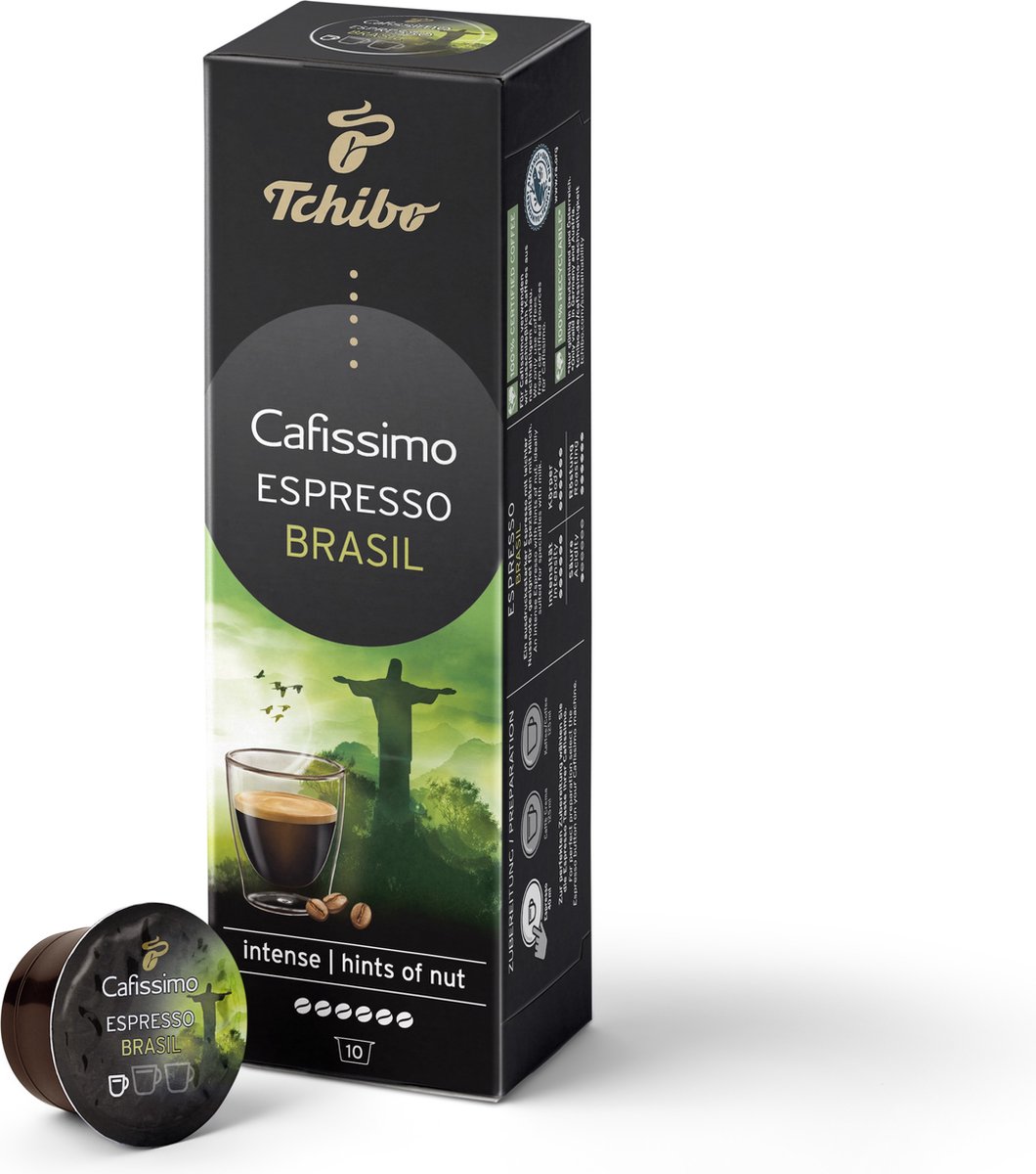 Kaffekapslar för Tchibo Cafissimo / Caffitaly system Tchibo Cafissimo Espresso Brasil, 10 st.