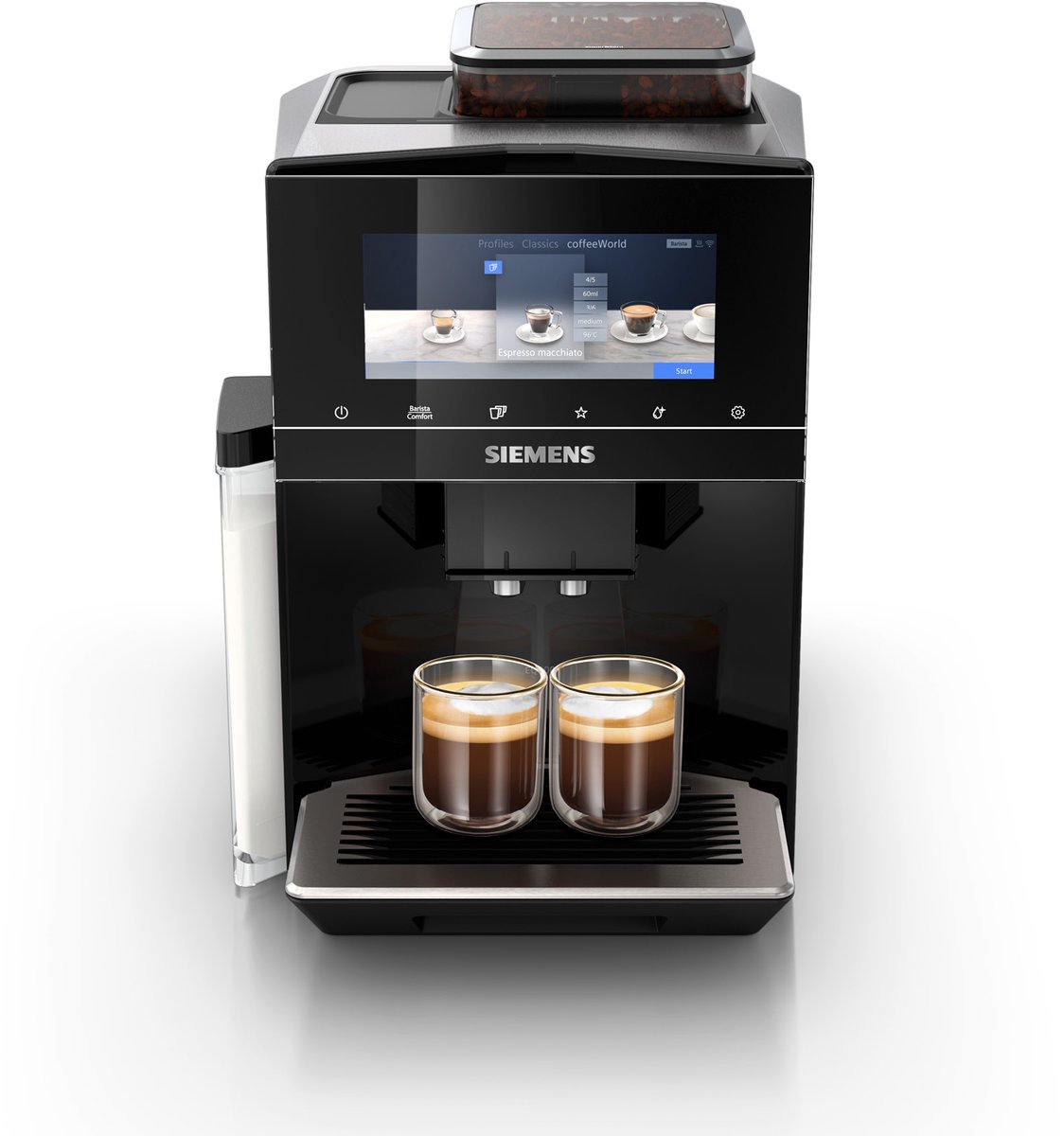 Siemens EQ900 TQ903R09 Helautomatisk kaffemaskin med bönor - Svart