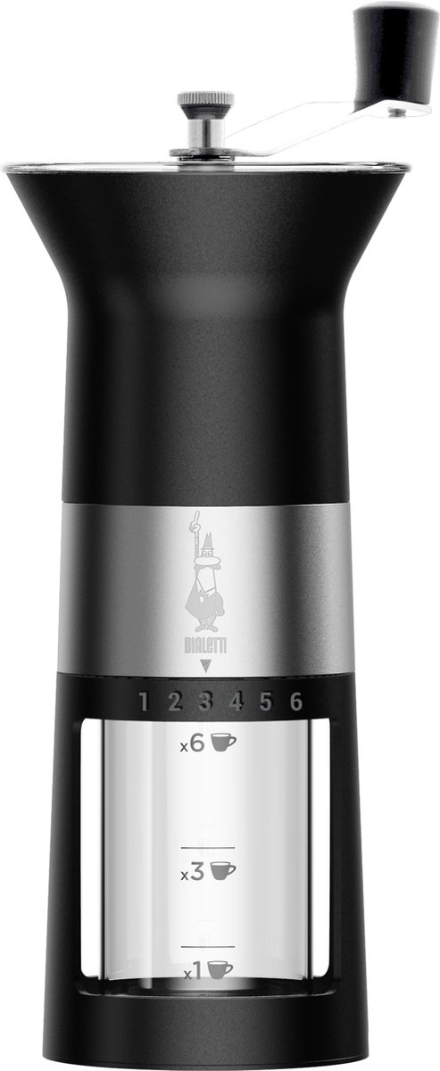 Bialetti i Kaffekvarn Manuell - Svart/Rostfritt stål