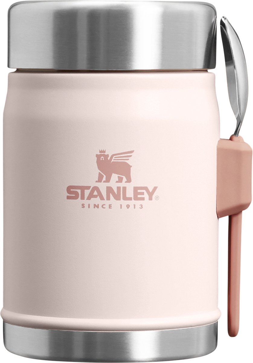 Mattermos med en spork Stanley Classic Legendary Rose Quartz, 0.4 l
