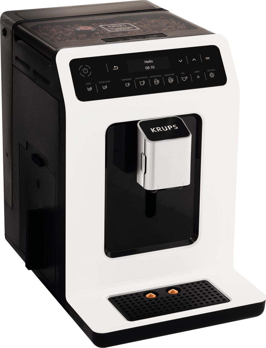 Krups Evidence EA890110 Helautomatisk kaffemaskin med bönor - Vit