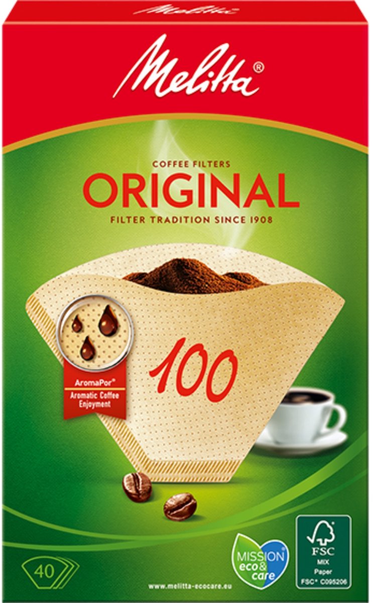 Kaffefilter Melitta Original 100, 40 st.