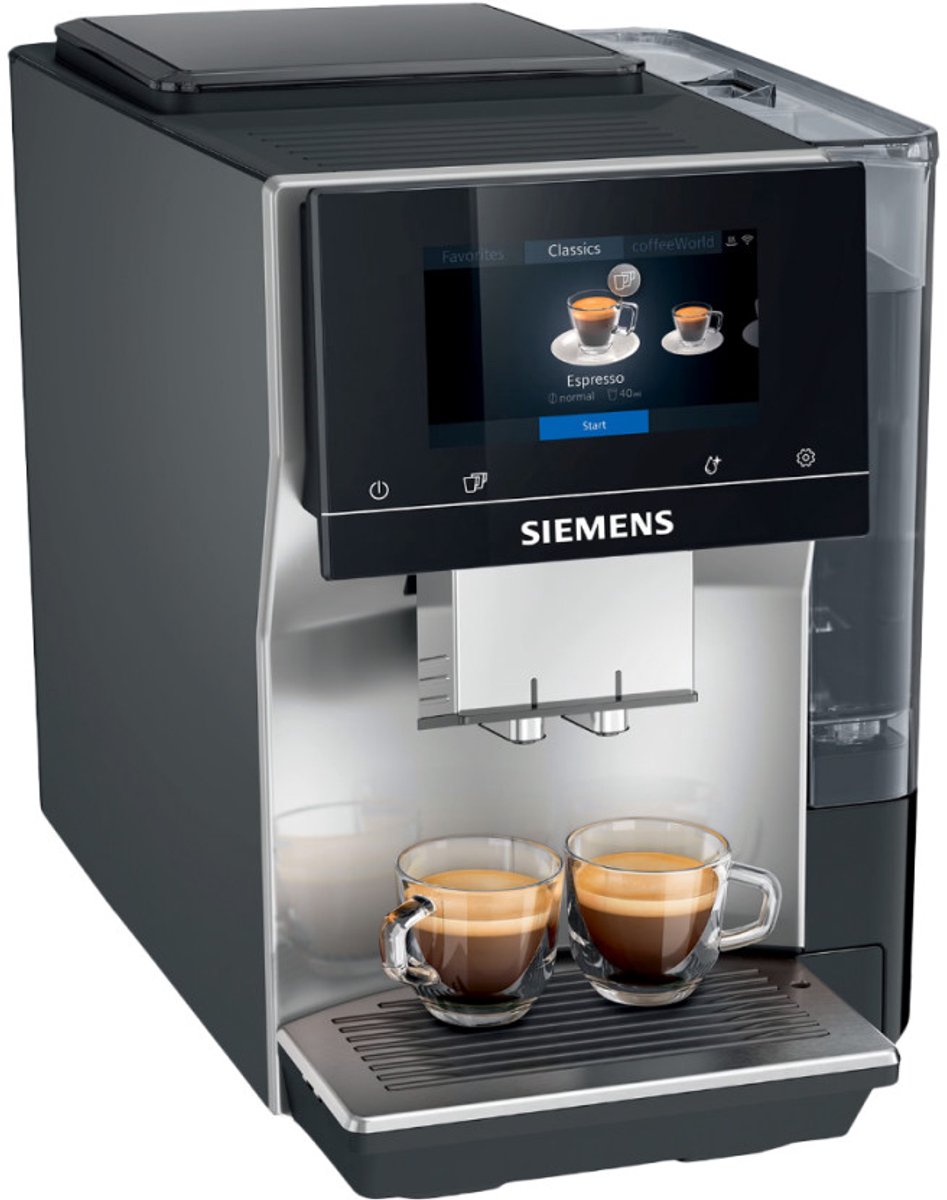 Siemens EQ700 TP715R07 Classic Helautomatisk kaffemaskin bönor - Silver