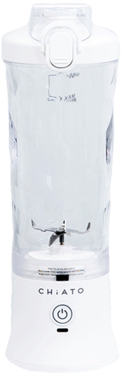 Blender portable CHiATO blendPLAY Travel - 600 ml, blanc